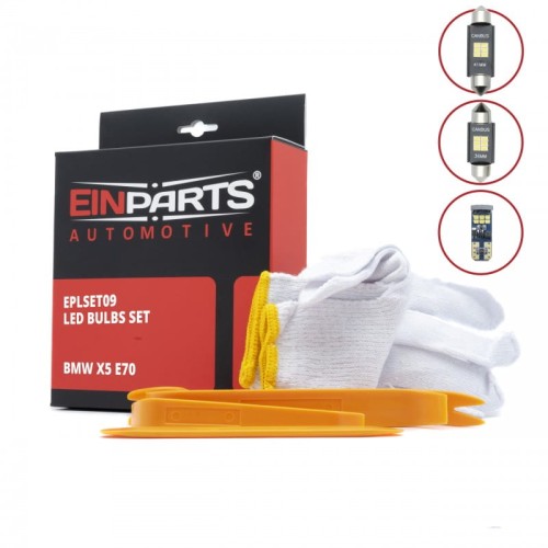 Przejdź do produktu Zestaw żarówek LED do wnętrza auta BMW X5 E70 2006-2013