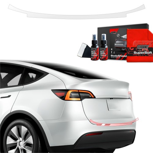 Przejdź do produktu Folia ochronna na próg bagażnika Grizz do Tesla Model Y (2020-2024)