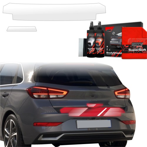 Przejdź do produktu Folia ochronna na próg bagażnika Grizz do Hyundai i30 III Hatchback (2020-2025) 2w1  