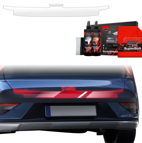 Przejdź do produktu Folia ochronna na próg bagażnika Grizz do Hyundai Bayon I FL 2024+ 2w1 