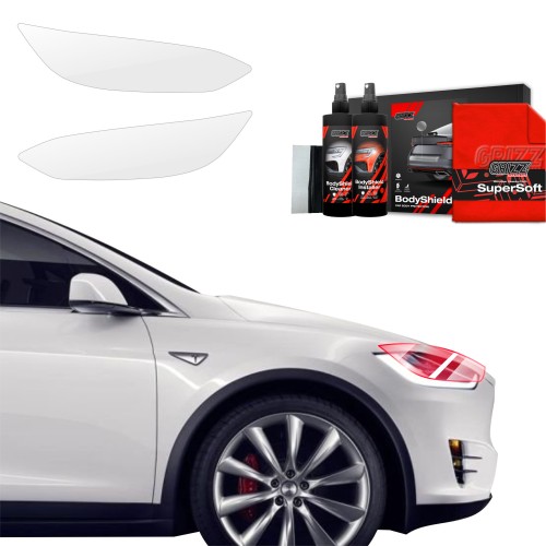 Przejdź do produktu 2w1 Folia ochronna na lampy Grizz do Tesla Model X (2021-2025)
