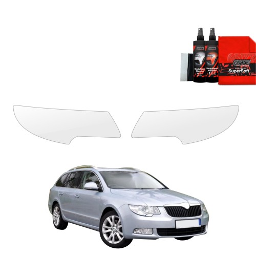 Przejdź do produktu 2w1 Folia ochronna na lampy Grizz do Skoda Superb 2 Sedan 4D (2008-2013)