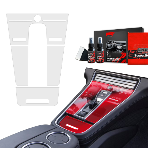 Przejdź do produktu Grizz folia ochronna do wnętrza Porsche Panamera II (2016-2023) Antyodciskowa PianoSkin