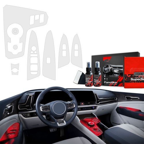 Przejdź do produktu Grizz folia ochronna do wnętrza Kia Sportage V PRZED FL (2021-2024) Antyodciskowa PianoSkin