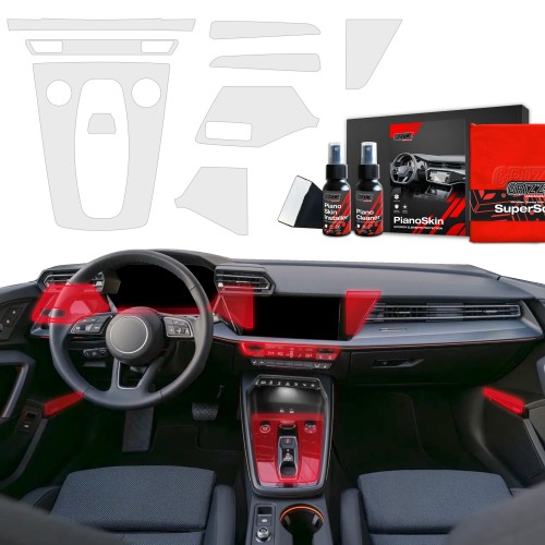 Przejdź do produktu Grizz folia ochronna do wnętrza Audi A3 8Y Facelift 2024+  Antyodciskowa PianoSkin