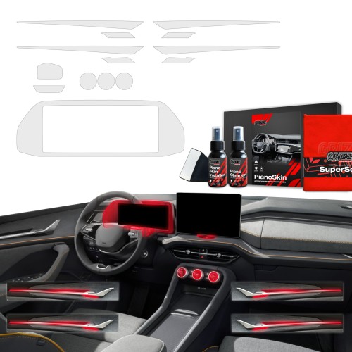 Przejdź do produktu Grizz folia ochronna do wnętrza Skoda Kodiaq II 2024+ Antyodciskowa PianoSkin