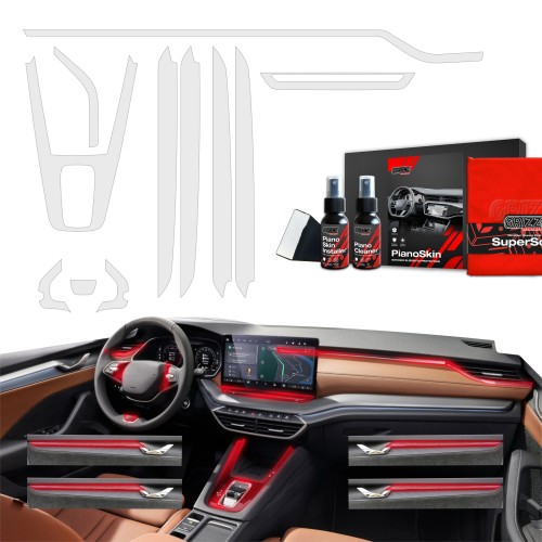 Przejdź do produktu Grizz folia ochronna do wnętrza Skoda Octavia IV PRZED FL (2020-2024) Antyodciskowa PianoSkin