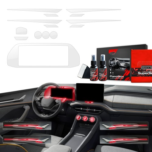 Przejdź do produktu Grizz folia ochronna do wnętrza Skoda Kodiaq II 2024+ Bezbarwna PianoSkin