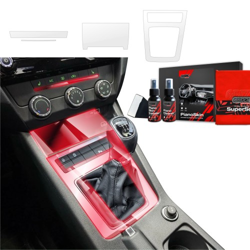 Przejdź do produktu Grizz folia ochronna do wnętrza Skoda Octavia III FL (2017-2020) Bezbarwna PianoSkin