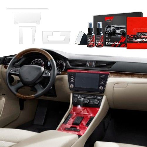 Przejdź do produktu Grizz folia ochronna do wnętrza Skoda Superb III (2015-2024) Bezbarwna PianoSkin