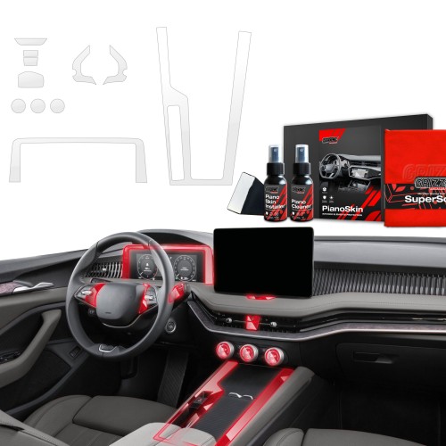 Przejdź do produktu Grizz folia ochronna do wnętrza Skoda Superb IV 2024+ Bezbarwna PianoSkin