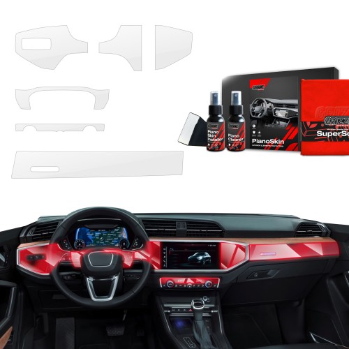 Przejdź do produktu Grizz folia ochronna do wnętrza Audi Q3 II (2018-2025) Bezbarwna PianoSkin