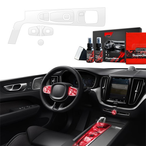 Przejdź do produktu Grizz folia ochronna do wnętrza Volvo XC60 II (2021-2025) Bezbarwna PianoSkin