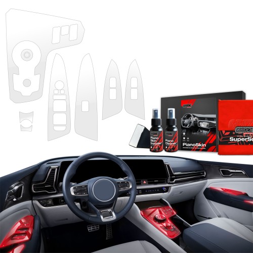 Przejdź do produktu Grizz folia ochronna do wnętrza Kia Sportage 5 PRZED FL (2021-2024) Bezbarwna PianoSkin