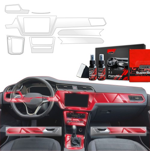 Przejdź do produktu Grizz folia ochronna do wnętrza Volkswagen Touran III Highline (2022- 2025) Bezbarwna PianoSkin