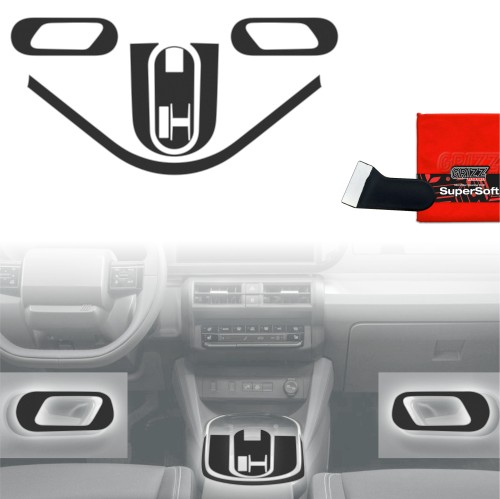 Przejdź do produktu Folia do wnętrza Fiat Grande Panda 2025+  GRIZZ 5w1 Czarna Antyodciskowa