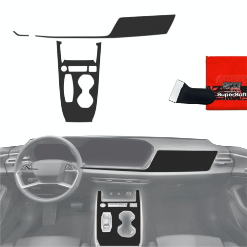 Przejdź do produktu Folia do wnętrza Audi A5 B10 2025+ GRIZZ 3w1 Czarna Antyodciskowa