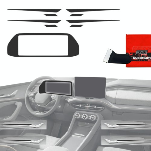 Przejdź do produktu Folia do wnętrza Skoda Kodiaq II 2024+ GRIZZ 5w1 Czarna Antyodciskowa