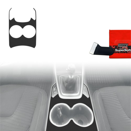 Przejdź do produktu Folia do wnętrza Ford S-Max MK2 (2015-2023) GRIZZ Czarna Antyodciskowa