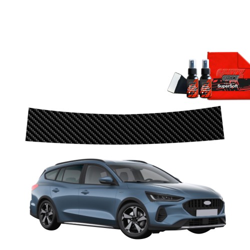 Przejdź do produktu Folia karbonowa na próg bagażnika do Ford Focus MK4 Active X Kombi Facelift (2021-2025)