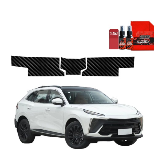 Przejdź do produktu Folia karbonowa na próg bagażnika do Forthing T5 Evo 2024+ 3w1 