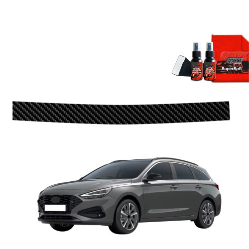 Przejdź do produktu Folia karbonowa na próg bagażnika do Hyundai i30 III Wagon (2017-2025)