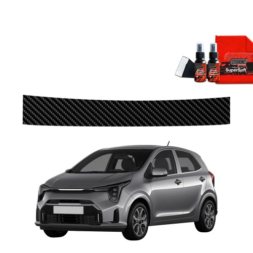 Przejdź do produktu Folia karbonowa na próg bagażnika do Kia Picanto III FL 2023+