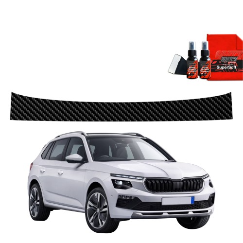 Przejdź do produktu Folia karbonowa na próg bagażnika do Skoda Kamiq I (2019-2026)