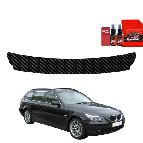 Przejdź do produktu Folia karbonowa na próg bagażnika do BMW 5 E61 Kombi PreLCI (2003-2007)