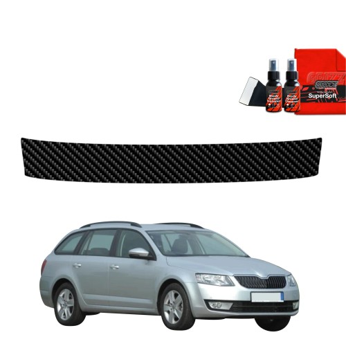 Przejdź do produktu Folia karbonowa na próg bagażnika do Skoda Octavia III Kombi 5D (2017-2020)