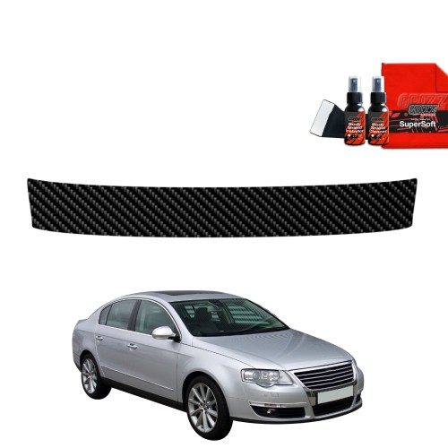 Przejdź do produktu Folia karbonowa na próg bagażnika do Volkswagen Passat B6 Sedan (2005-2010)