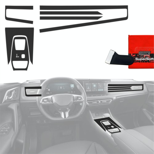 Przejdź do produktu Folia do wnętrza MG HS II 2024+ GRIZZ 6w1 Czarna Antyodciskowa 