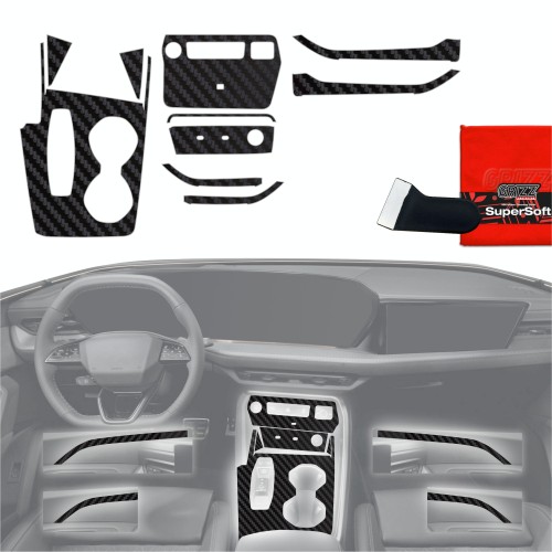 Przejdź do produktu Folia do wnętrza Audi Q5 III 2025+ GRIZZ 10w1 Karbonowa Antyodciskowa