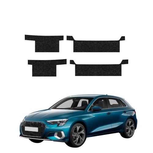 Przejdź do produktu Powłoka techniczna na progi do Audi A3 8Y HB/5D 5D FL (2020-2023) GRIZZ 4w1 HeavyDuty Czarna