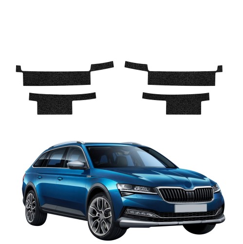 Przejdź do produktu Powłoka techniczna na progi do Skoda Superb 3 Kombi FL (2019-2023) GRIZZ 4w1 HeavyDuty Czarna 