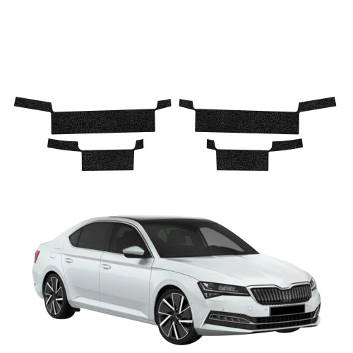 Przejdź do produktu Powłoka techniczna na progi do Skoda Superb 3 Liftback FL (2019-2023) GRIZZ 4w1 HeavyDuty Czarna 