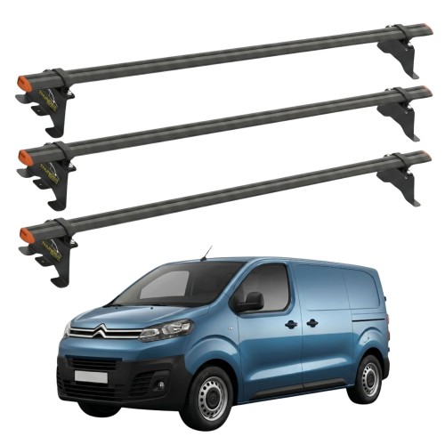 Przejdź do produktu Bagażnik dachowy Citroen Jumpy III od 2016+ Thunder PRO w 3 punkty montażowe (1)