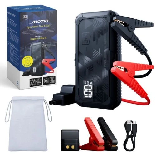 Przejdź do produktu 3mk Motio HyperBoost Flow 1500A 10,000mAh with Smart Start cables and Light